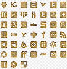 Set of 12 social media icons containing icons, including sites that aren't always found in other sets like medium, techcrunch and vine. Crumpled Paper Icon Pack By Webtreatsetc Brown Social Media Icons Png Free Png Images Toppng