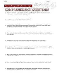 Letter from birmingham jail part 2 answer key. Letter From Birmingham Jail Worksheet Answers Worksheet List