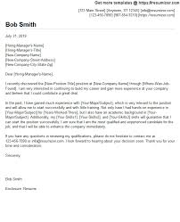 Cover Letter Example Free Cover Letter Format