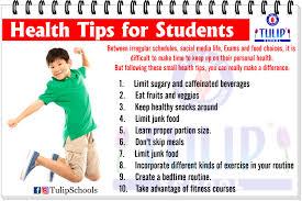 Health Tips For Students Studenthealth Healthtips Behealthy Tulipschool Students Health Health Tips Health