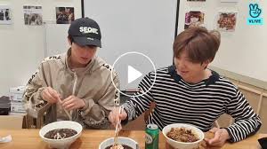 Bts members are known for going live to entertain the army without prior warning. V Live Eating