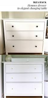 Real Simple Ikea Hack Hemnes Dresser To Changing Table Update For The Nursery Cr Ikea Hemnes Changing Table Changing Table Dresser Ikea Changing Table Hack