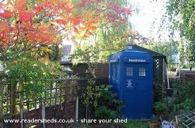 The classic shed which my daughter would love is the tardis shed. A Tardis In Every Backyard Wired