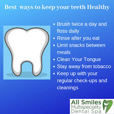Best Ways To Keep Your Teeth Healthy All Smiles Dent Spa Dental Habits All Smiles Dental Spa