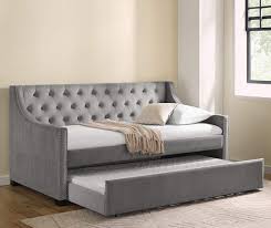 Gray Upholstered Daybed With Trundle Big Lots Daybed With Trundle Upholstered Daybed Bedroom Furniture For Sale