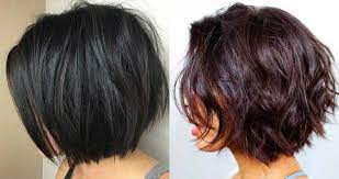 Dunkle Kurze Bob Haarschnitte Mit Schichten 2018 Haarschnitt Bob Haarschnitt Bob Frisur