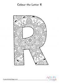 Cool letter r coloring pages. Letter R Colouring Pages