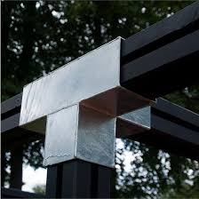 Pergola Cubic Connecteur 4 Directions Pour Pergola Poteau Bois Portique De Jeux Brise Vue