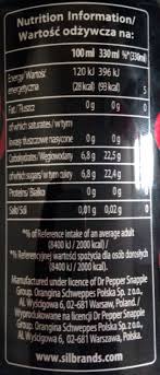 Get full nutrition facts for other dr. Cherry Dr Pepper 330 Ml