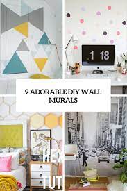 Diy wall display by dan k. 9 Adorable And Easy To Make Diy Wall Murals Shelterness