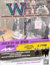 Youth helping middle-schoolers in Summer 'WISE' Camp opportunity in Walton  County