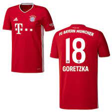 Gegen den vfb hat er im september 2018 sein erstes tor für die roten geschossen. Fc Bayern Munchen Trikot Home Kinder 2020 2021 Goretzka 18 Sportiger De