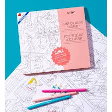 Amazon com giant jumbo coloring poster, large coloring poster hello kitty jumbo coloring poster pad modern publishing mandala poster jumbo coloring page! Omy Giant Coloring Poster Dance Alice On Board