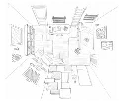 Dessin Chambre Pre Ado Salle De Jeux Commune Vue De Dessus Dessin Ado Dessin Coloriage Magique Gs
