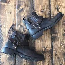 Gbx Leather Boots Size 7 M Distressed Harness Motorcycle Brown Mens Ebay Shoponline Boots Leather Boots Boots Leather