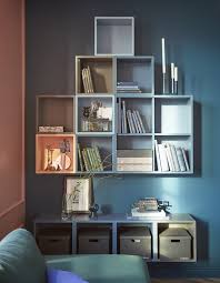 We bought some ivar cabinets to make a customized wall unit for our living room. Open Cabinet Wall Storage Ideas Ikea