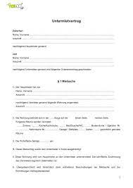 Vertragsparteien 1 1 hauptmieter in vorname name. Pin Auf Untermietvertrag