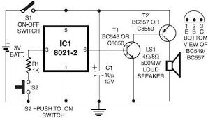 Free electronic circuit diagrams collection. Electronic Doorbell Circuit