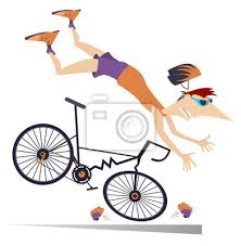 Man Fallt Vom Fahrrad Hinunter Radfahrer Fallt Aus Dem Fahrrad Leinwandbilder Bilder Unfall Sonnenbrille Verfolgen Myloview De