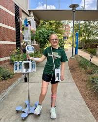 For all those praying for Morgan. She took a walk today. She had this to  say: “They brought me a wheelchair but I walked the whole way! It was sooo  nice!!! Makes