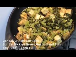 Rasanya yang enak akan membuat acara makan anda terasa. Video 11 Vegan Stir Fry Tofu Pickled Green Mustard Cah Sayur Asin Tahu Youtube