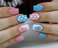 They are so playful and fun! Cutest Baby Shower Nail Art Ideas For Would Be Mother
