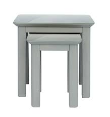 $25.00 coupon applied at checkout. Abdabs Furniture Elgin Grey Painted Nest Of 2 Tables With Glass Bonded Top