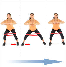 Monster Sumo Walk Band Just Above Knee Google Search Band Workout Squats With Resistance Band Resistance Band