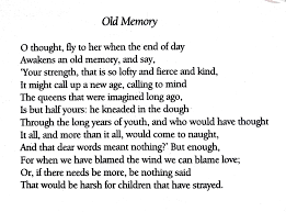 William Butler Yeats Old Memory Real Friendship Quotes Friendship Quotes Funny Poetry Words