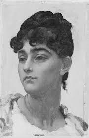 Cabeza de una chica italiana