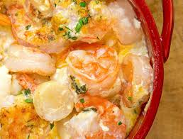 Seafood casserole is a great idea for when you have to feed a lot of people. Seafood Casserole Island Life Nc