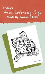 You could also print the picture using the print button above the image. Darn Good Yarn The Tiger King Has Spoken Https Www Darngoodyarn Com Blogs Darn Good Blog Free Printable Coloring Pages For Kids And Adults Facebook