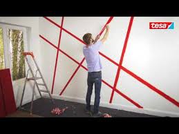 Tesa Diy Tipp Moderne Wandgestaltung Mit Abklebetechnik Youtube