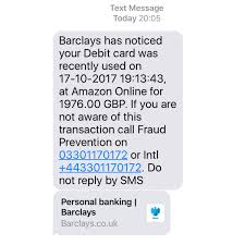 Mit der barclays privatkunden app immer alles unter kontrolle: Barclays Uk If You Have Received Any Of These Texts Or Facebook
