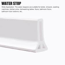It easily collapses for wheelchairs or walkers then instantly reforms to keep water from escaping. Shower Door Dam Collapsible Shower Threshold Bathroom Water Stopper Flood Barrier Rubber Silicone Shower Water Blocker