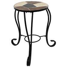 Tile top plant stand these plant stands are a classic design with an eight inch square ceramic tile inlaid into the top. Sunnydaze Plant Stand Indoor Or Outdoor Plant Holder Or Side Table Antique Ceramic Tile Top With Steel Frame For Buy Online In Antigua And Barbuda At Antigua Desertcart Com Productid 213502917