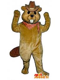 + 1 486,89 rub доставка. Acquista Brown Castoro Mascotte Vestito Da Cowboy Castoro Costume In Castori Mascotte