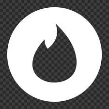 Android White Round Tinder Logo Symbol Symbols Logos Transparent Background