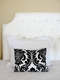 White Tufted Headboard Crystal Glass Rhinestone Buttons Master Bedrooms Decor Guest Bedroom Decor Traditional Bedroom Design