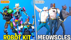 Fortnite is a great game overall, but one thing it has been particularly good at is producing great and interesting cosmetics that have captivated the if you're a big fan of fortnite, then you are no doubt wondering what the best fortnite wallpapers are so you can customize your pc or mobile desktop. New Kit Skin Mecha Meowslces Showcase With Best Fortnite Dances Emotes Chapter 2 Season 3 Skin Youtube