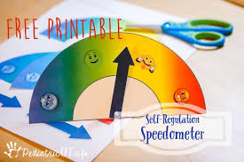 Free Printable Self Regulation Speedometer Self Regulation Zones Of Regulation Emotional Regulation