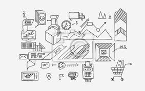 Choose and pay only for the products you really need. Hand Zeichnen Doodle Elemente Bank Geschaft Finanzen Analytik Leinwandbilder Bilder Infografik Pie Warenkorb Myloview De