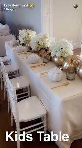 Kylie Jenner S Thanksgiving Decor For Children S Table Thanksgiving Table Decorations Decor Dinner Table Decor