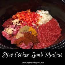 Slow Cooker Lamb Madras Recipe Slow Cooker Lamb Lamb Slow Cooker Recipes Diced Lamb Recipes