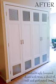 closet door facelift catsdiywindow bifold doors makeover folding closet doors door makeover diy