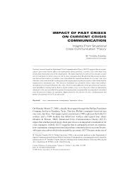 It suggests that crisis managers should match strategic crisis responses to the level of crisis responsibility and reputational threat posed by a crisis. Http Job Sagepub Com Content 41 3 265 Full Pdf