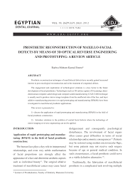 Feeling scared.waiting to see d dentist. Pdf Prosthetic Reconstruction Of Maxillo Facial Defects By Means Of 3d Optical Reverse Engineering And Prototyping A Review Article