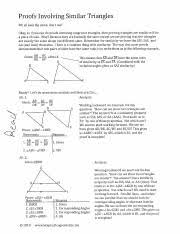 The sides of the first triangle are 7, 9, and 11. Similarity Proofs Answer Key Pdf Proofs Involving Similar Triangles We All Look The Same Don T We Okay So If You Can Do Proofs Involving Congruent Course Hero