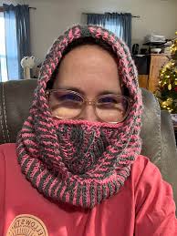 First Brioche Cowltopus Project with Kramer Yarns Tatamy Tweed