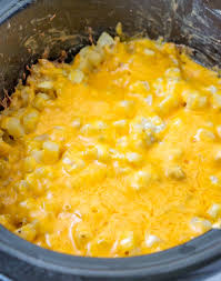 Crockpot Cheesy Potatoes Tornadough Alli A Cheesy Delicous Recipe